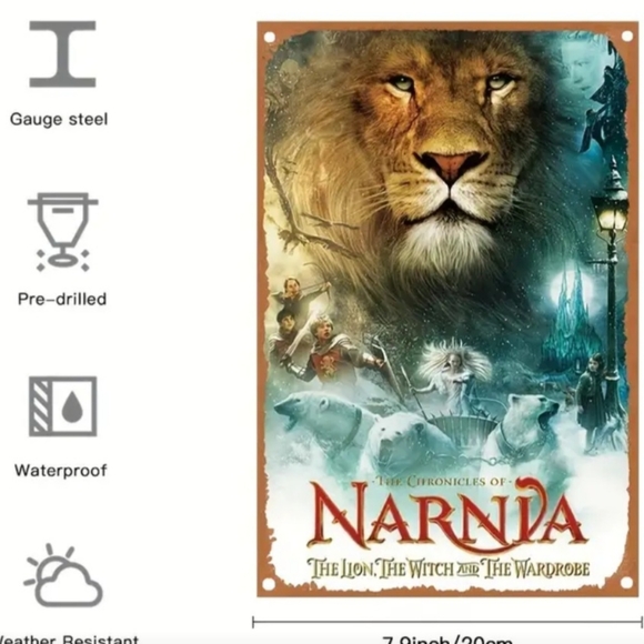 Narnia Decorative Aluminum Sign - Picture 3 of 4